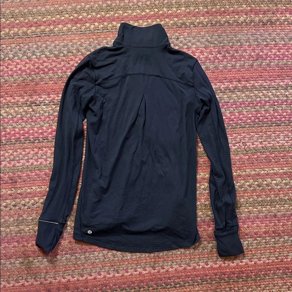 LULULEMON BLACK RULU QUARTER ZIP - Picture 3 of 3
